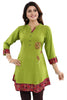 Snehal Creations Gorgeous Designer Green Rayon Embroidery Tunic