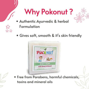 Pokonut Baby Soap With Honey & Almond - Distacart