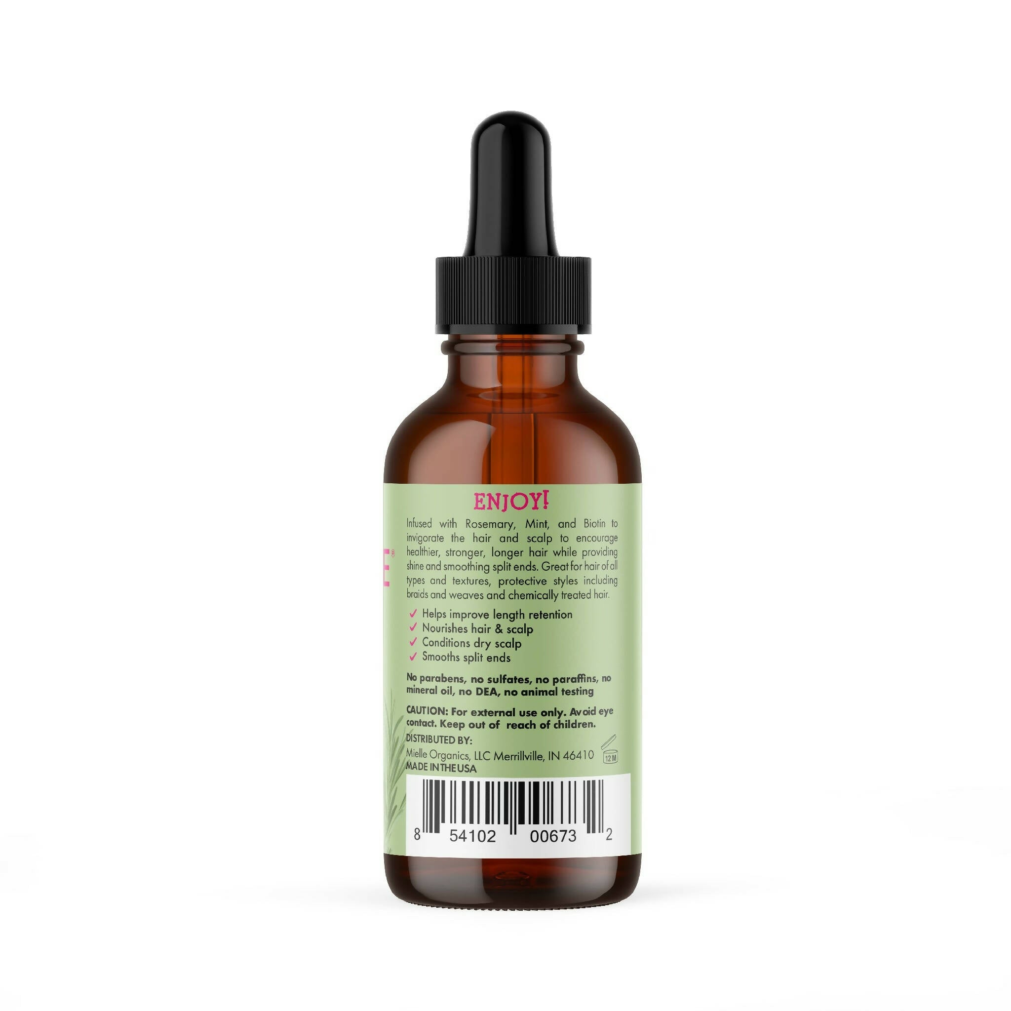 Mielle Rosemary Mint Scalp & Hair Strengthening Oil - Distacart