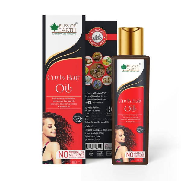 Bliss of Earth Curls Hair Oil - Distacart