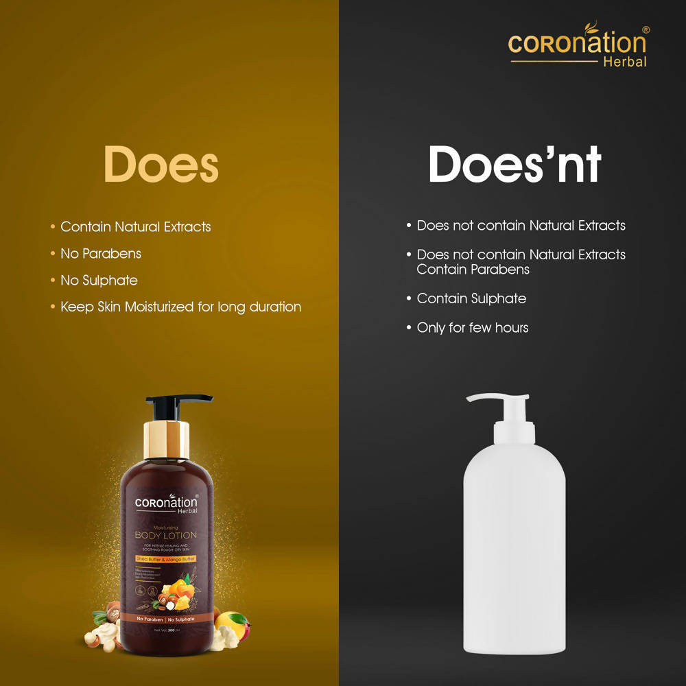 Coronation Herbal Shea Butter & Mango Butter Body Lotion - Distacart