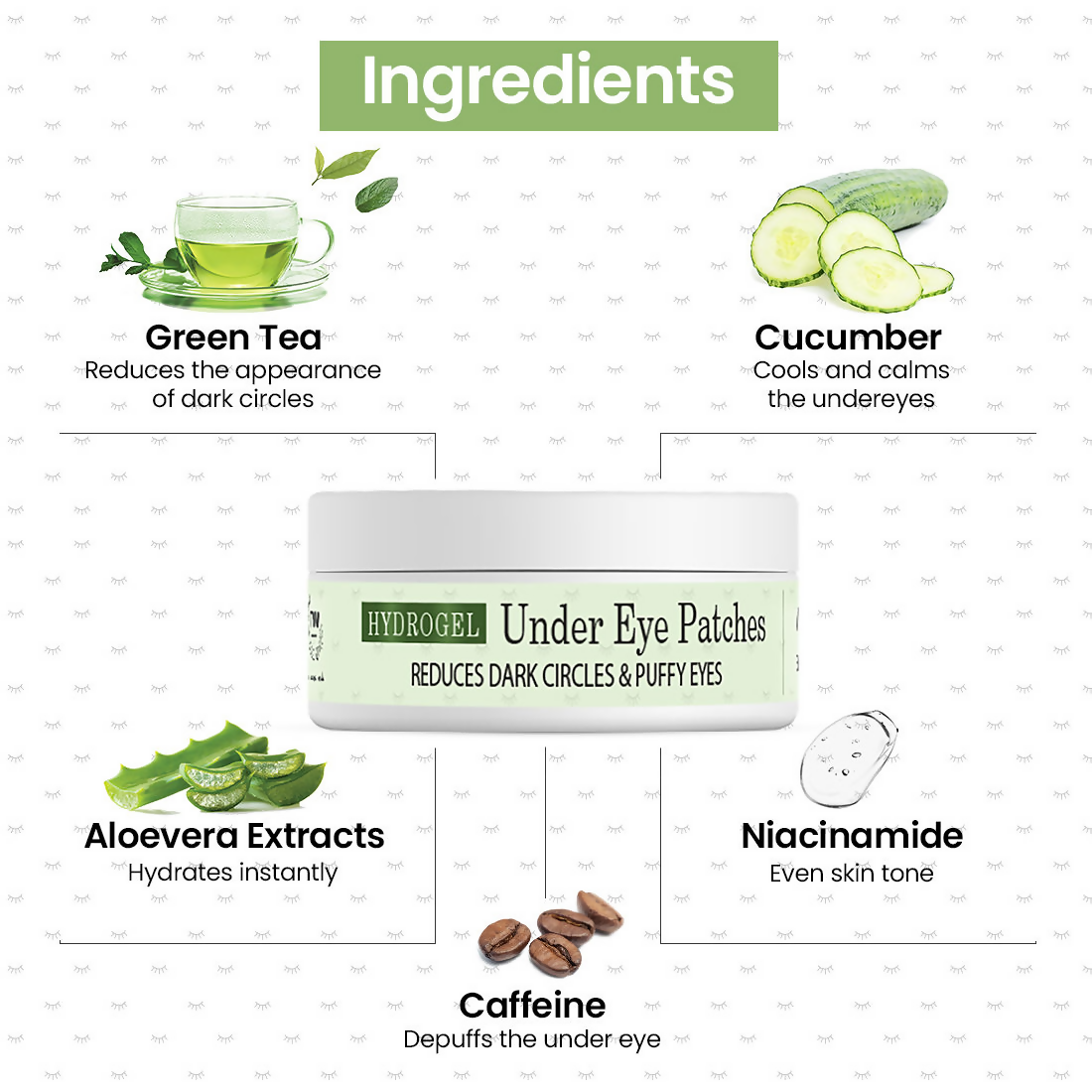 The Natural Wash Hydrogel Under Eye Patches - Distacart