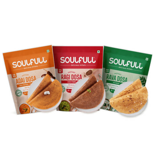 Soulfull Instant Adai, Ragi And Rava Dosa Mix