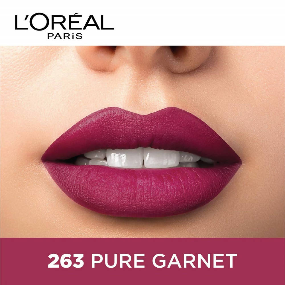 L'Oreal Paris Color Riche Moist Matte Lipstick - 263 Pure Garnet - Distacart