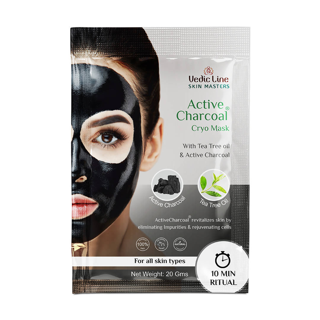 Vedic Line Skin Masters Active Charcoal Cryo Mask - Distacart