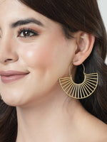 Thumbnail for NVR Women Golden Hoop Earrings - Distacart