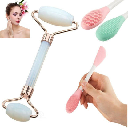 Favon Pack of Facial Roller and Face Mask Applicator - Distacart