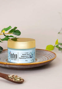 Thumbnail for Indya Green Tea & Hyaluronic Acid Hydrating Sleep Mask Online