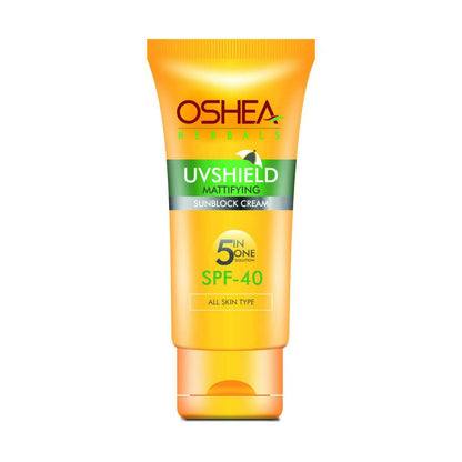 Oshea Herbals UV Shield Mattifying Sun Block Cream 5 In One Solution SPF 40 - Distacart
