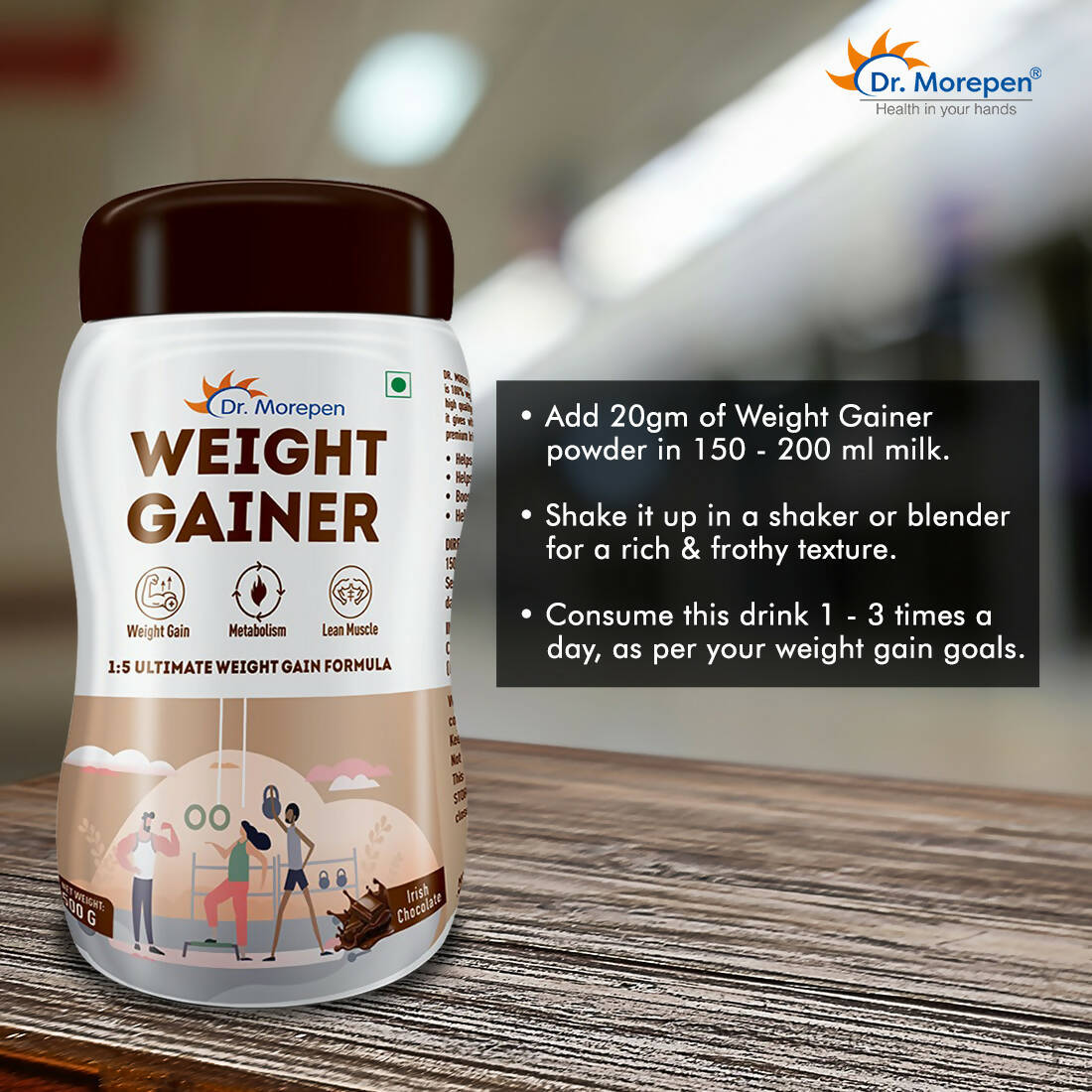 Dr. Morepen Weight Gainer - Chocolate Flavor - Distacart