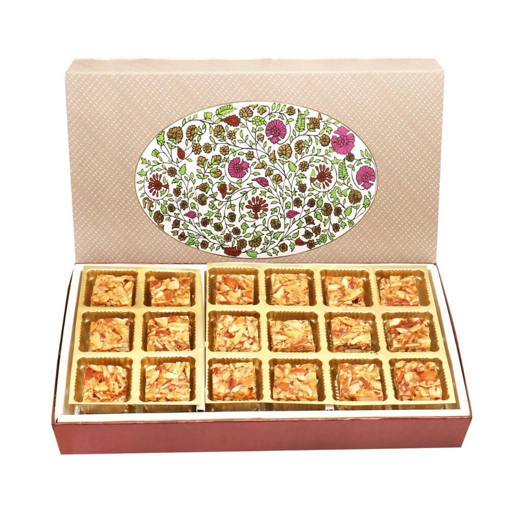 Ghasitaram Roasted Almond Bites Box - Distacart