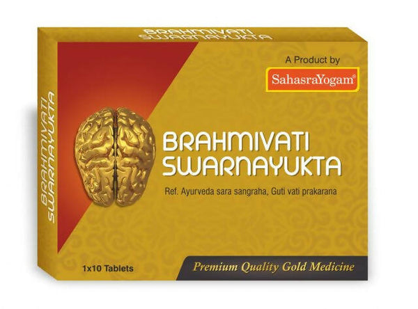 Sahasrayogam Brahmi Vati Swarna Yukta Capsules - Distacart