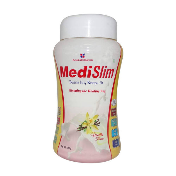 British Biologicals Medislim Powder Vanilla Flavour - Distacart