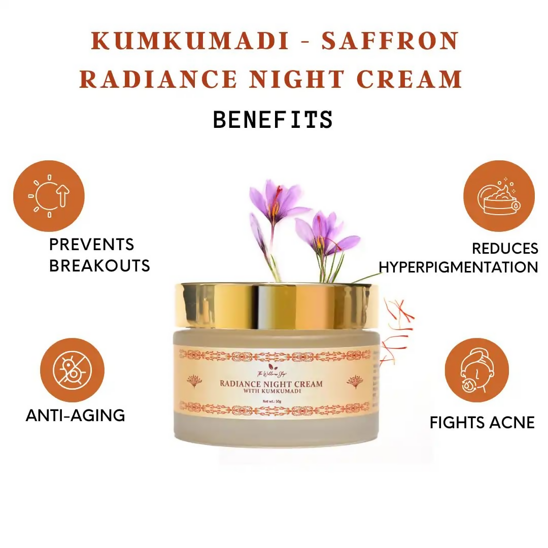 The Wellness Shop Radiance Kumkumadi Night Cream - Distacart