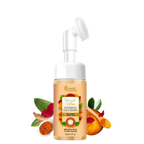 Oriental Botanics Rivayat Ubtan Foaming Face Wash With Brush