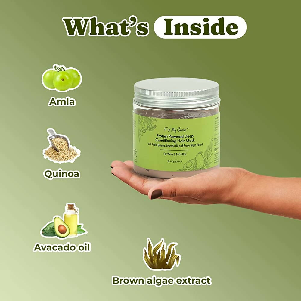 Fix My Curls Protein Powered Deep Conditioning Mask - Distacart