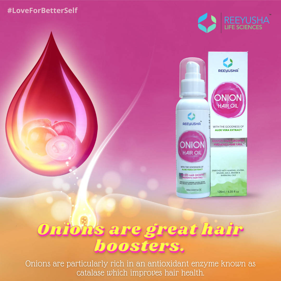 Reeyusha Onion Hair Oil with Aloe Vera Extract - Distacart
