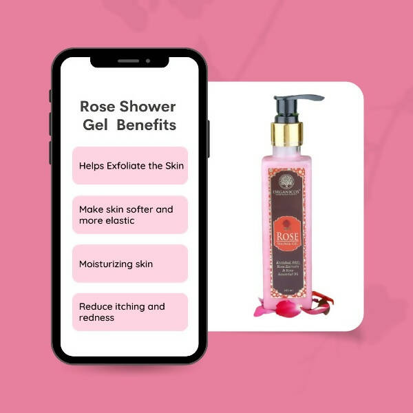 Organicos Rose Shower Gel - Distacart