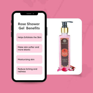 Organicos Rose Shower Gel - Distacart