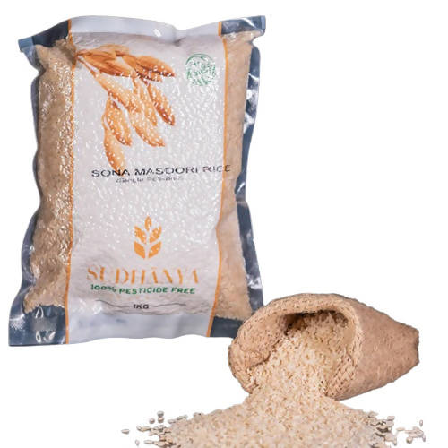 Sudhanya Organic Sona Masoori Single Polished Rice - Distacart