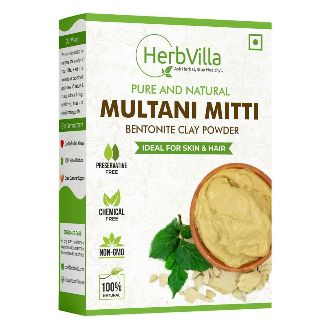 Herbvilla Multani Mitti Powder - Distacart