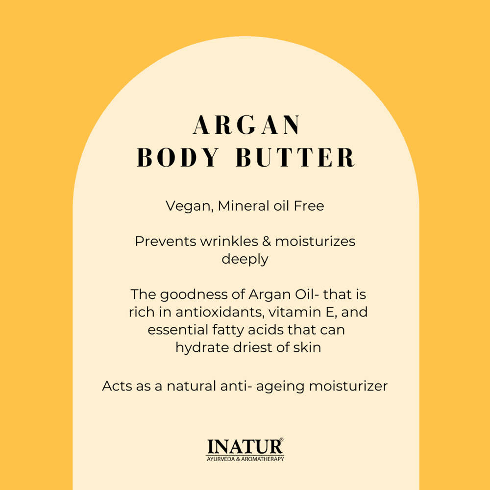 Inatur Argan Body Butter For Extremely Dry Skin