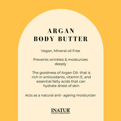 Inatur Argan Body Butter For Extremely Dry Skin