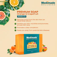 Thumbnail for Medimade Wellness Orange & Grapefruit Premium Soap