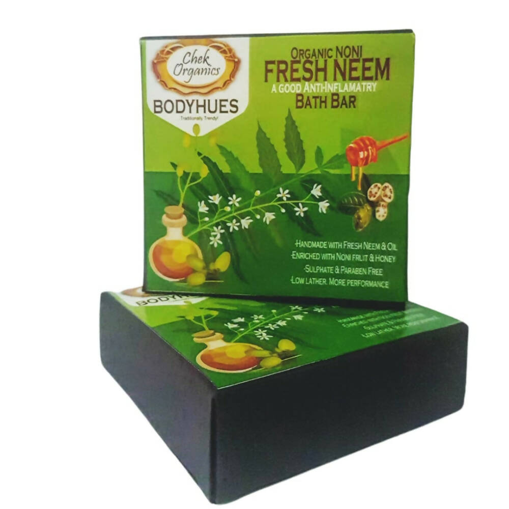 Chek Organics Body Hues Organic Noni Fresh Neem Bath Bar - Distacart