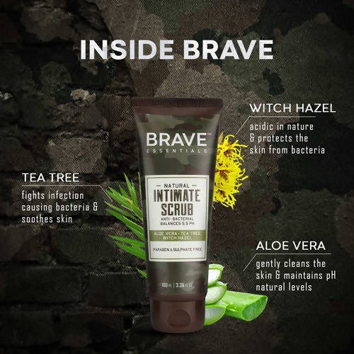 Brave Essentials Natural Intimate Scrub - Distacart
