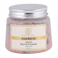 Thumbnail for Khadi Natural Rose & Geranium With Rose Petals Bath Salt