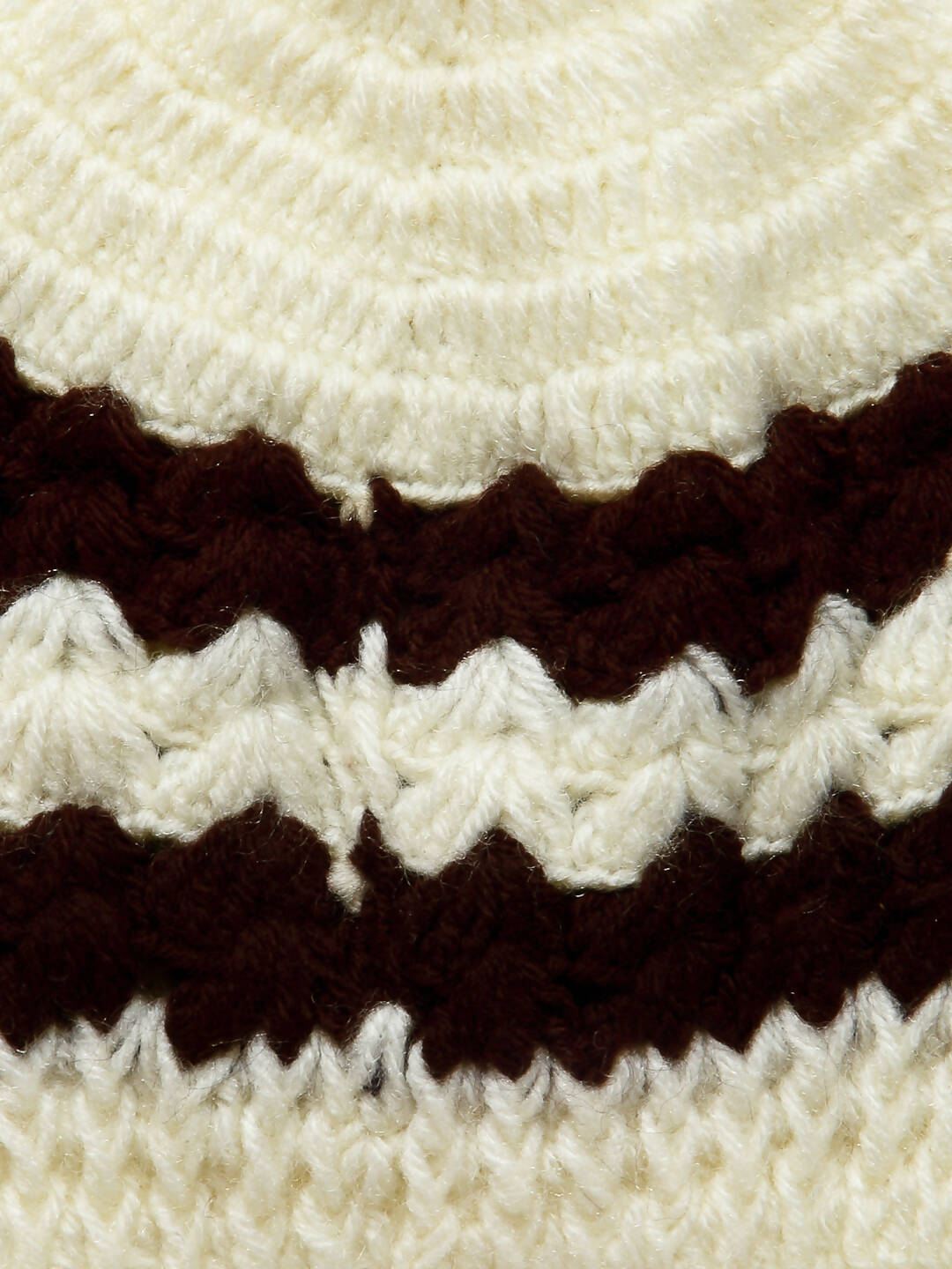 ChutPut Hand knitted Front Open Sweater with Cap- Cream - Distacart