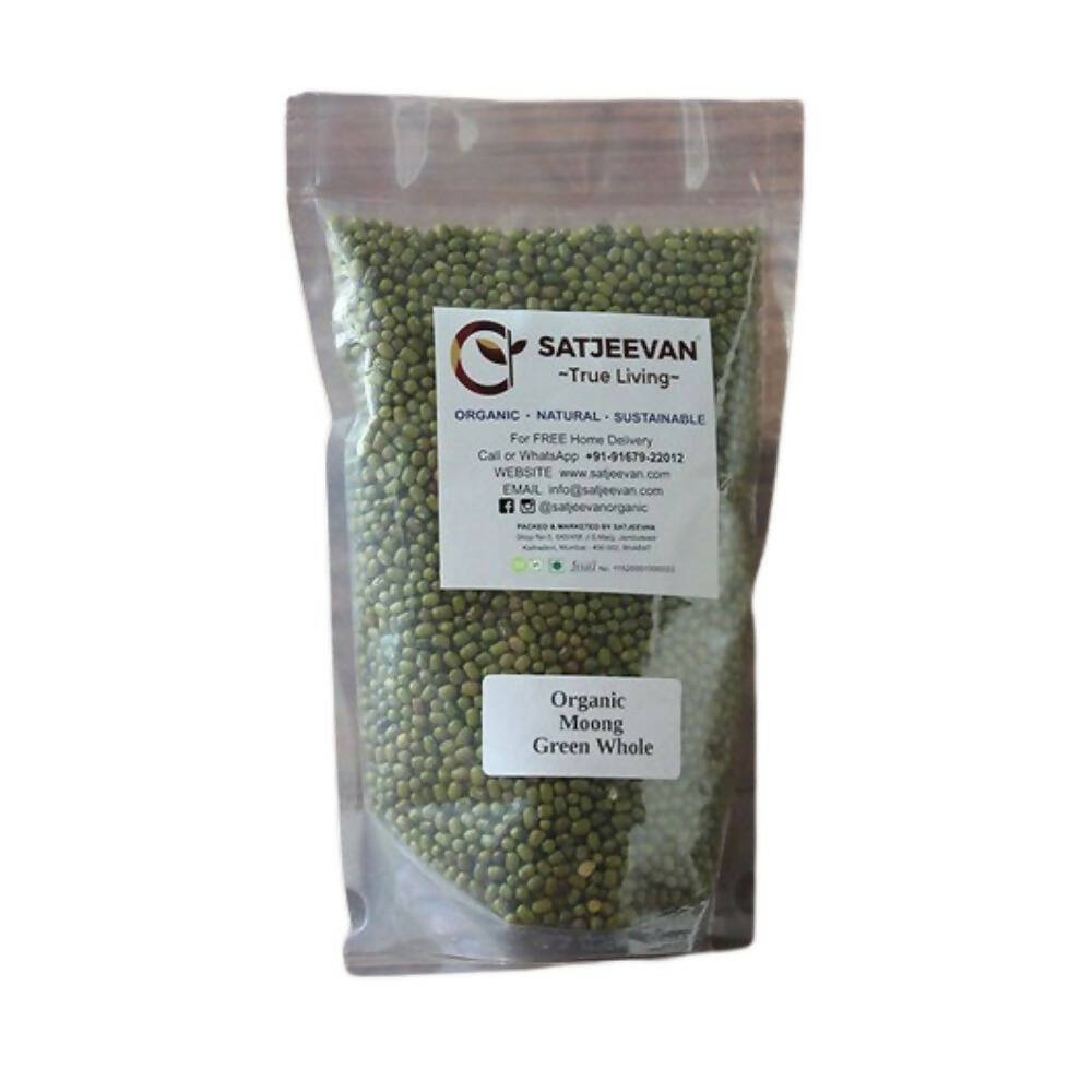 Satjeevan Organic Moong Green Whole - Distacart