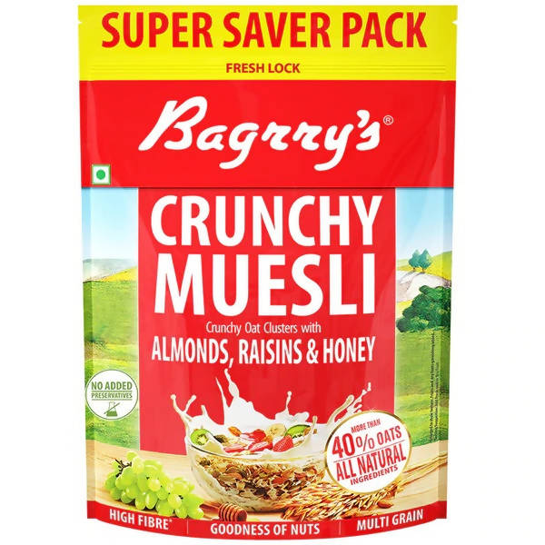 Bagrry's Crunchy Muesli - Almonds, Raisins & Honey - Distacart
