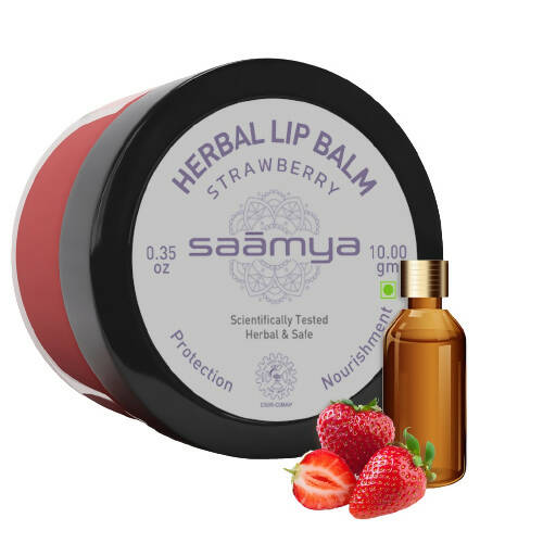 Saamya Deep Nurture Herbal Lip Balm - Strawberry - Distacart
