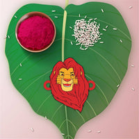 Thumbnail for Bhai Please Lion King Musafa Wooden Rakhi - Distacart