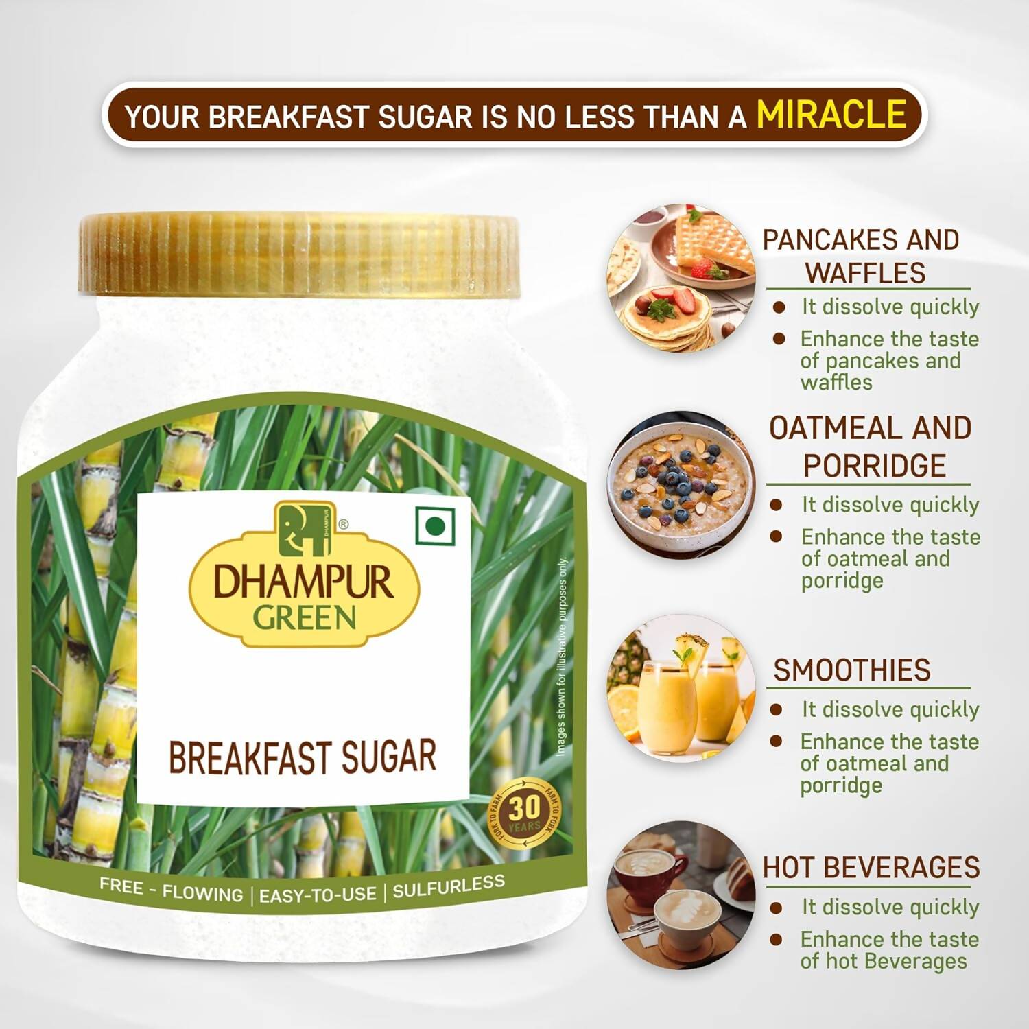 Dhampur Green Breakfast Sugar - Distacart