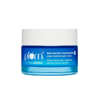 Plum Thinkderma 2% Niacinamide & Rice Water Clear Moisture Gel Cream - Distacart