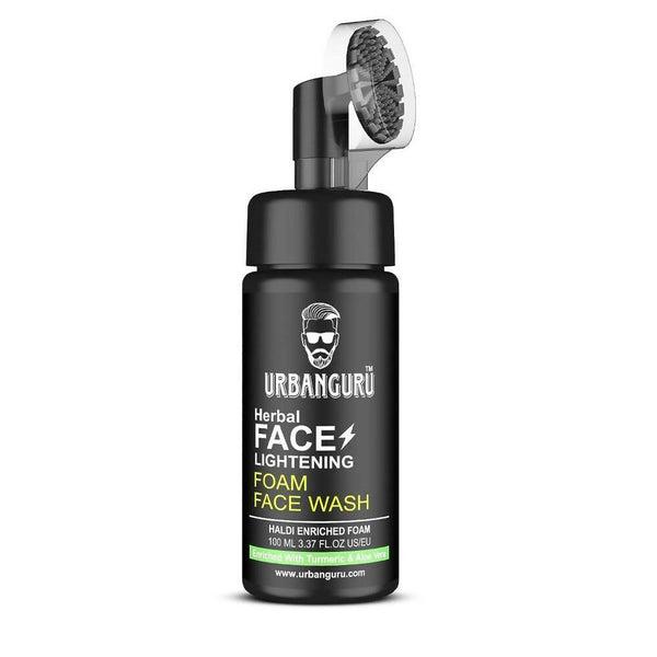 Urbanguru Men's Face Lightening Haldi Foam Face Wash - Distacart