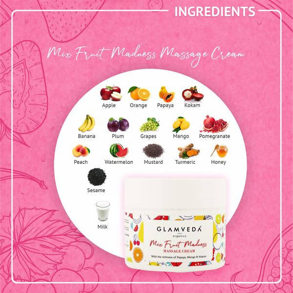 Glamveda Mix Fruit Massage Cream