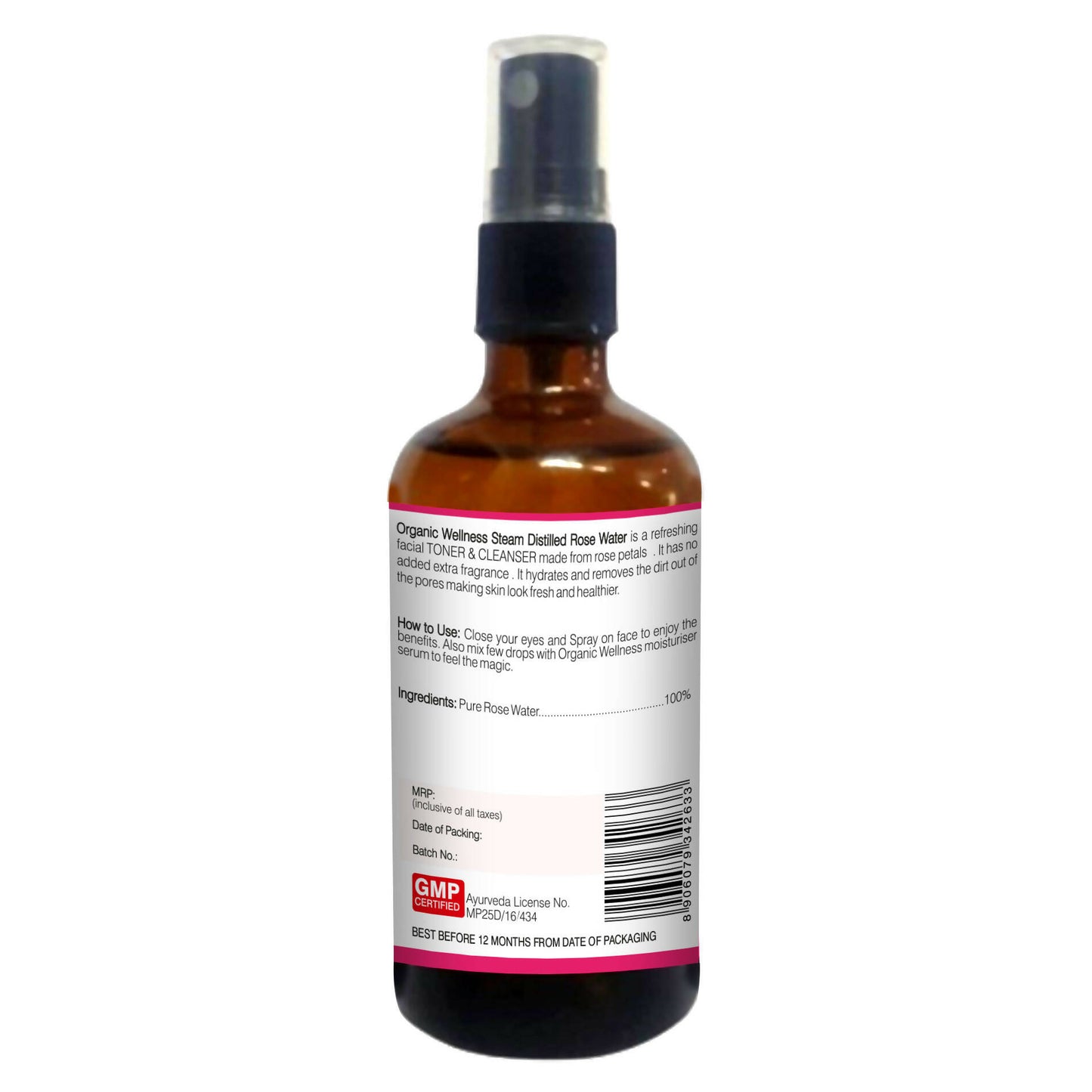 Organic Wellness Rose Water Gentle Cleanser - Distacart