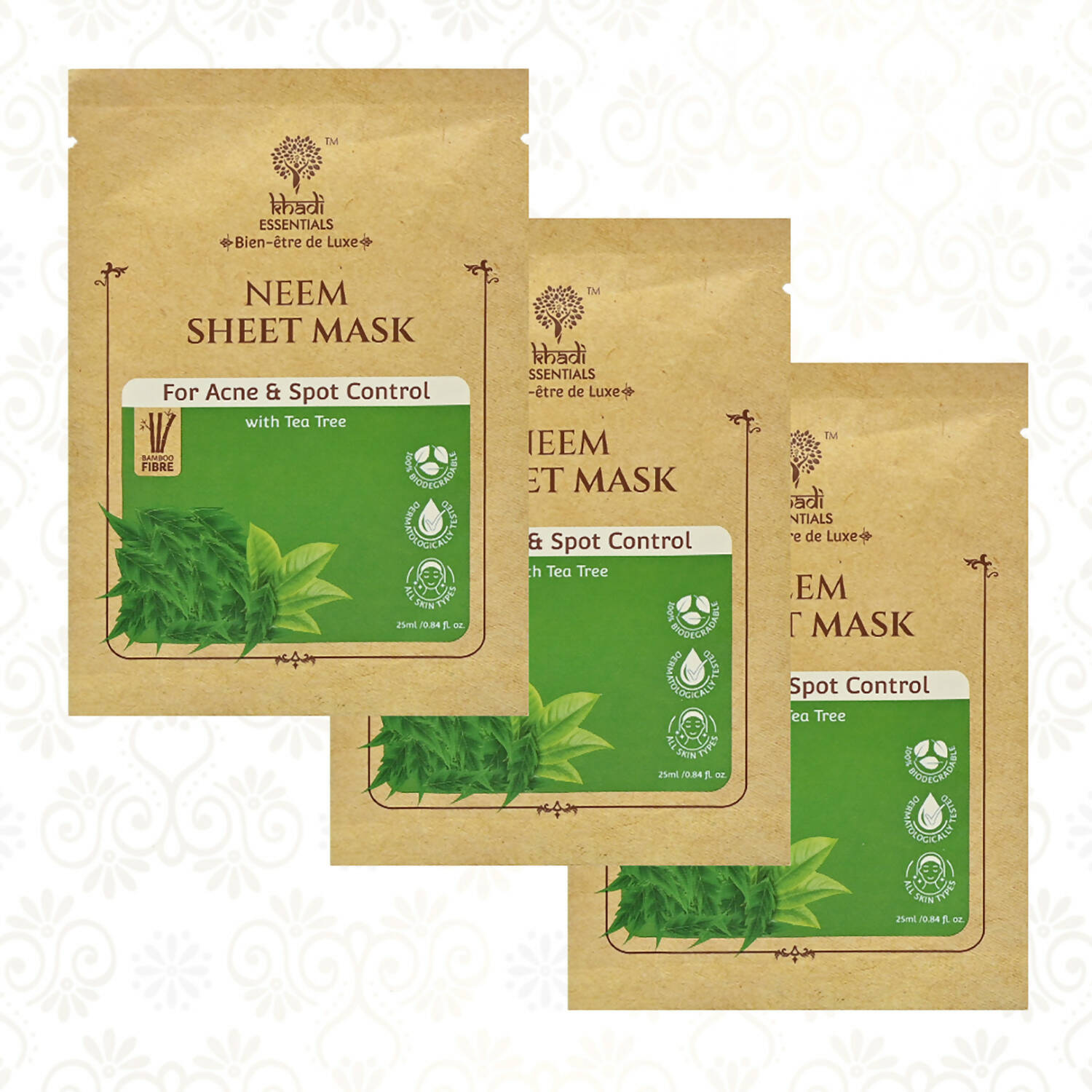 Khadi Essentials Neem Serum Sheet Mask - Distacart