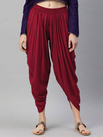 Thumbnail for Women’s Maroon Dhoti Pant CH08D