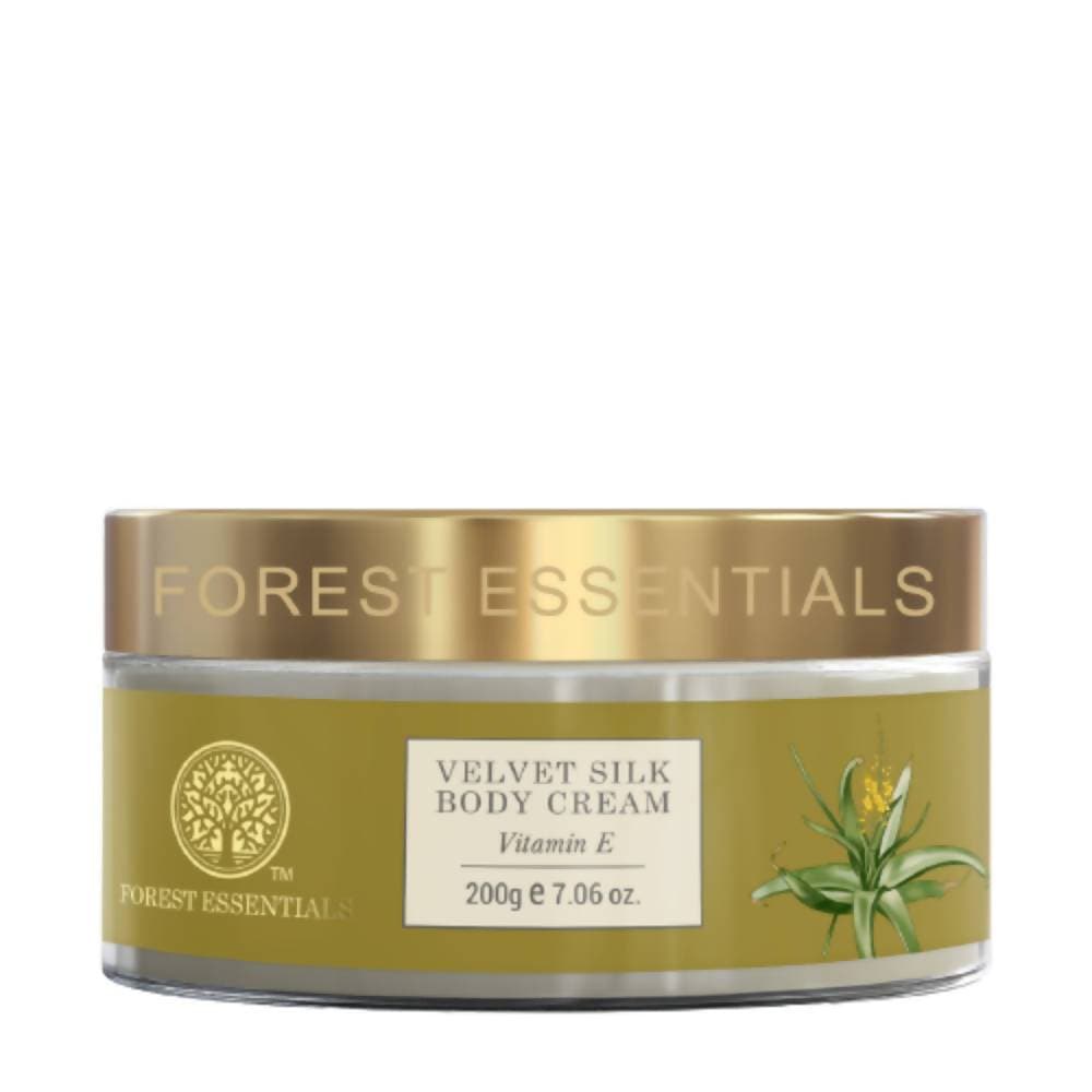 Forest Essentials Velvet Silk Body Cream Vitamin E - Distacart