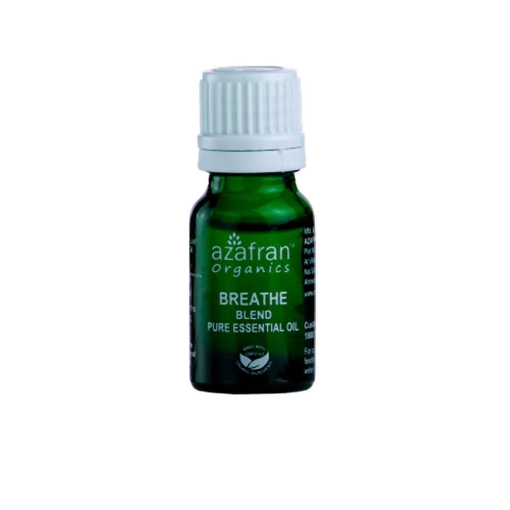 Azafran Organics Breathe Blend Pure Essential Oil - Distacart
