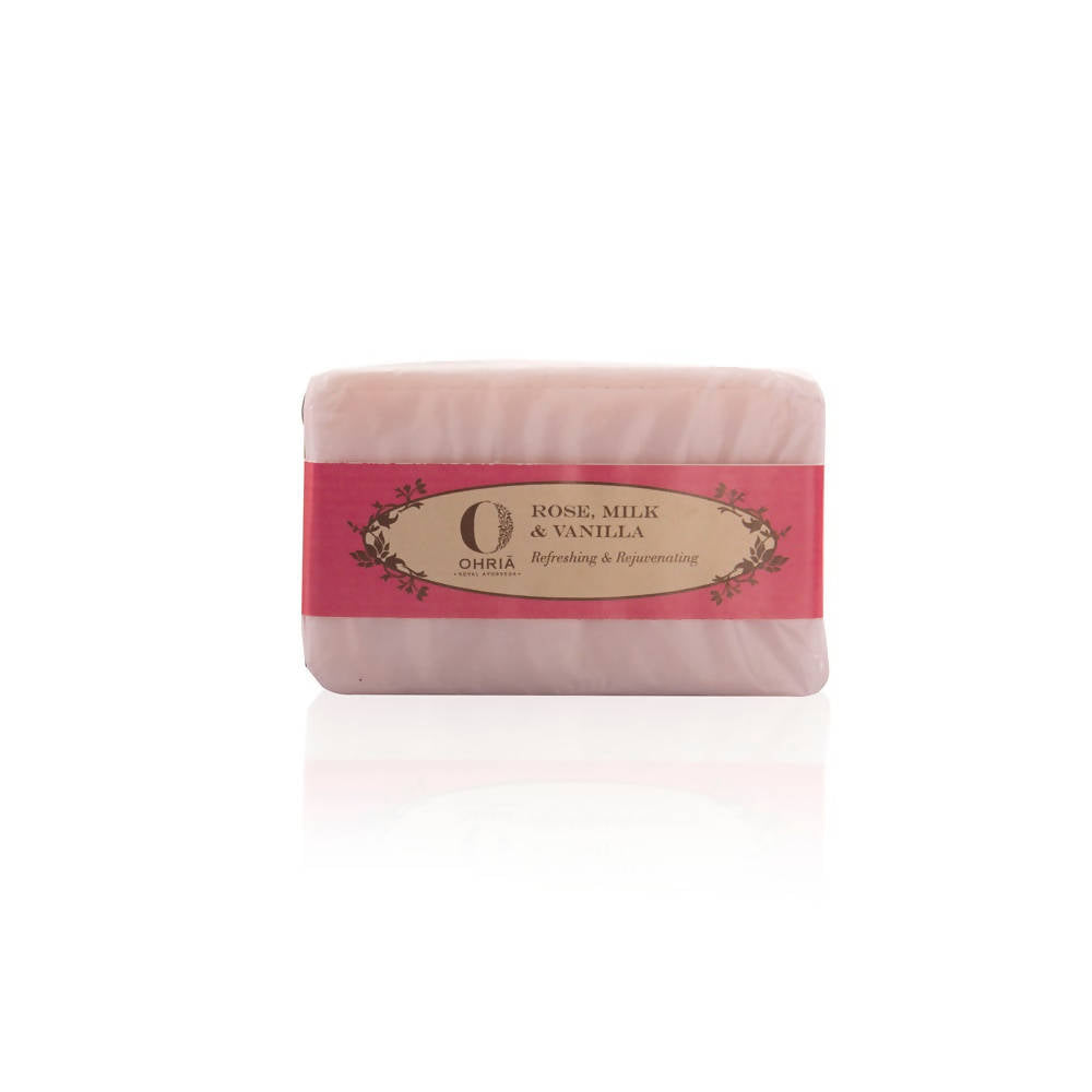 Ohria Ayurveda Rose Milk And Vanilla Bathing Bar