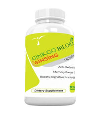 Thumbnail for Ramini Bio Nutrition Ginkgo Biloba With Ginseng 500mg Veg Capsules - Distacart
