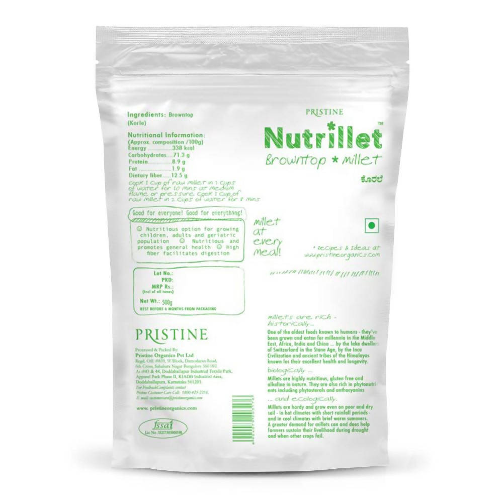 Pristine Nutrillet - Browntop Millet