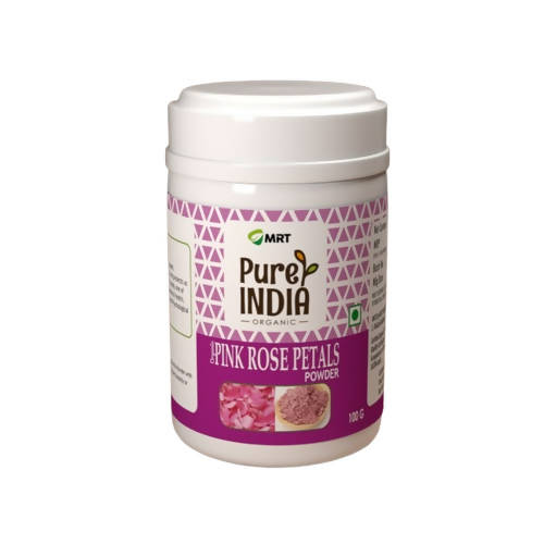 MRT Organics Pure India Pink Rose Petals Powder - Distacart