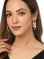 Thumbnail for NVR Women Gold Plated Hoop Earrings - Distacart